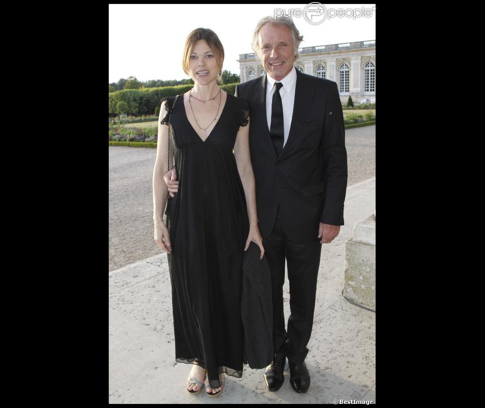 Alexandra Kazan et son compagnon François Bernheim lors de la soirée le 7 juillet 2011 au Grand Trianon pour la clôture de la Fashion Week. 