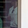 Tom Brady supervise l'avancée des travaux de la maison qu'il a acheté pour son épouse Gisele Bündchen. Beverly Hills, 9 juillet 2011