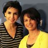 Rachida Dati et sa soeur Malika chez Europe 1, dans l'émission d'Ariane Massenet en juillet 2011.