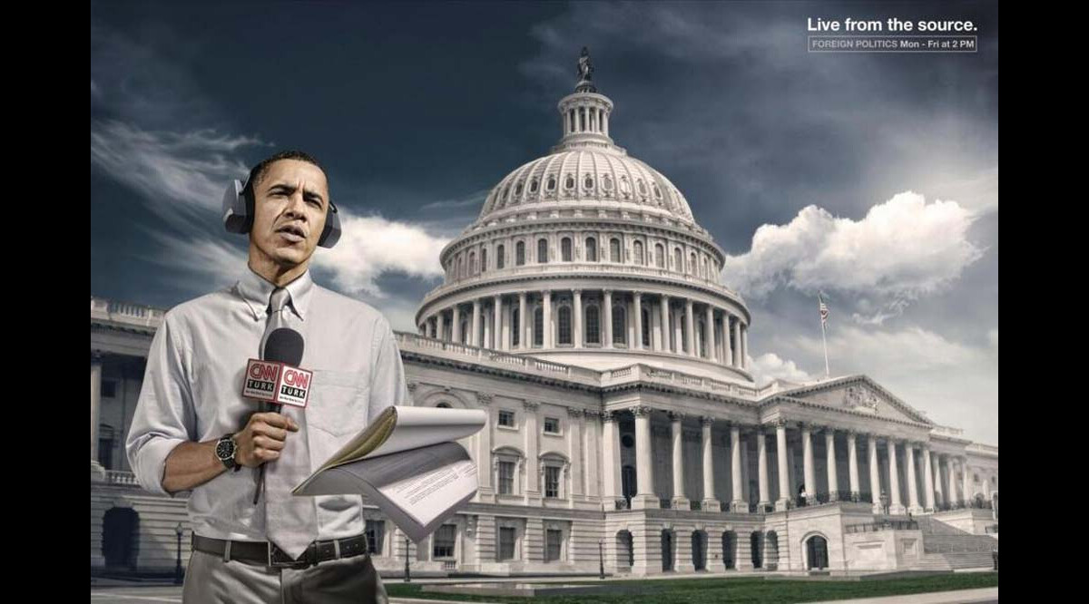 Photo : Barack Obama dans la nouvelle campagne pour la chaîne CNN ...