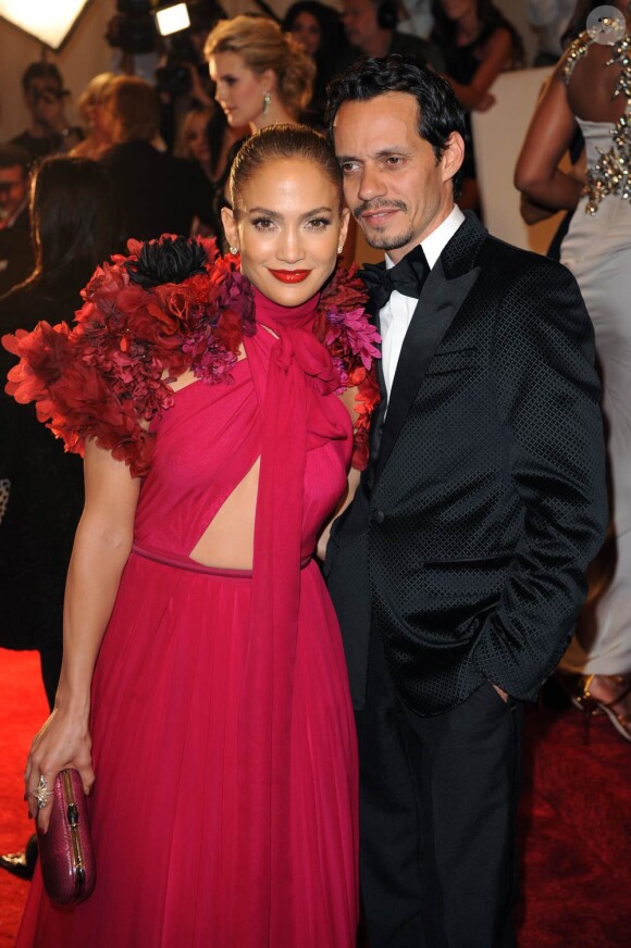 Marc Anthony et Jennifer Lopez en avril 2011.
