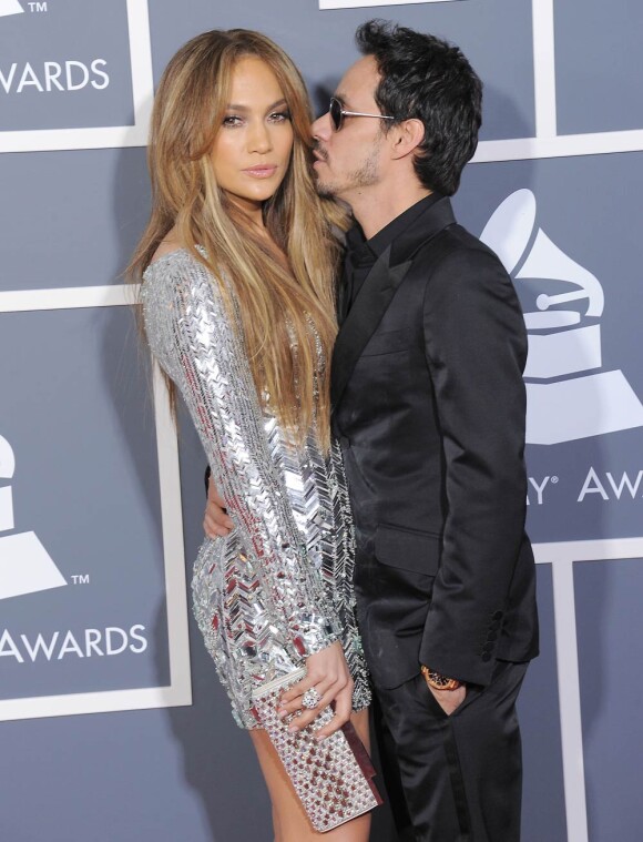 Marc Anthony et Jennifer Lopez le 13 février 2011.