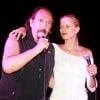 Andrea Mingardi et Karolina Kurkova au festival d'Ischia en Italie le 15 juillet 2011