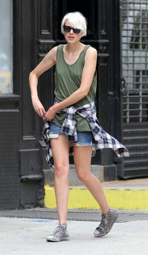 Agyness Deyn dans les rues de New York le 18 juillet 2011