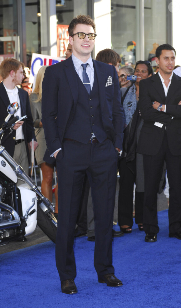Chris Evans lors de l'avant-première de Captain America à Los Angeles le 19 juillet 2011