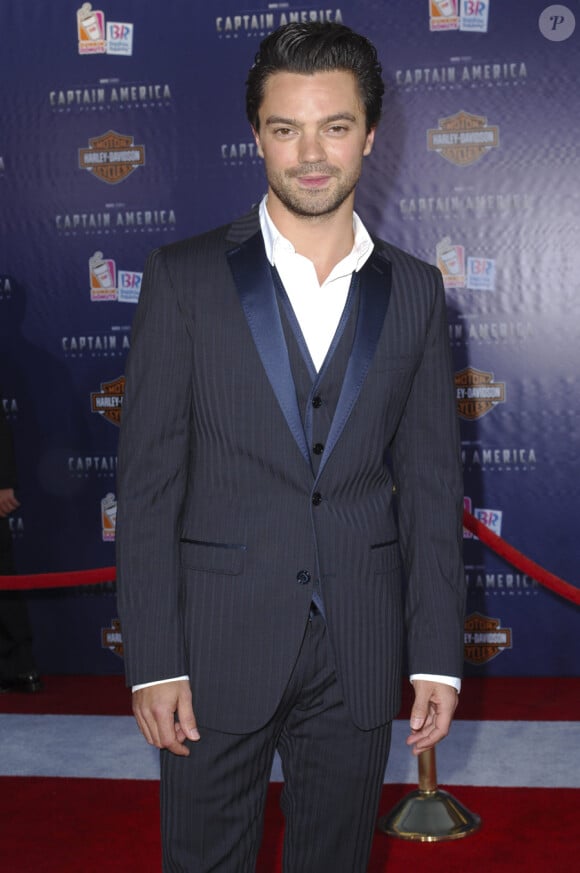 Dominic Cooper lors de l'avant-première de Captain America à Los Angeles le 19 juillet 2011
