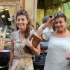 Alessandra Mastronardi et Woody Allen le 20 juillet à Rome sur le tournage de Bop Decameron