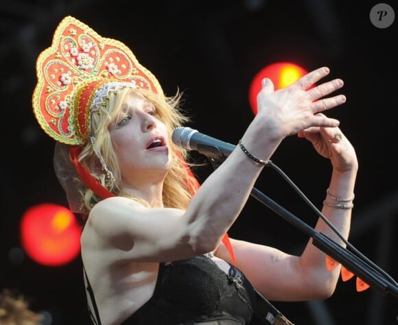 Courtney Love lors de son concert à Moscou le 24 juillet 2011