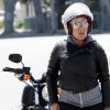 Pink et son mari Carey Hart s'offrent un tour de moto le 23 juillet 2011 à Malibu