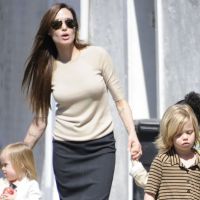 Angelina Jolie avec ses bambins, comme des poissons dans l'eau