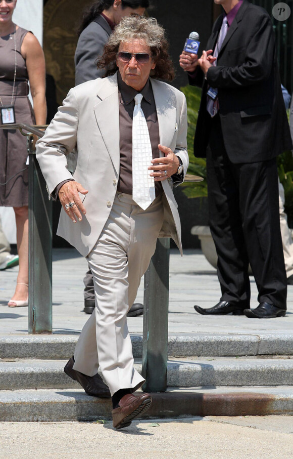 Al Pacino sur le tournage du biopic de Phil Spector le 2 août 2011 à Long Island