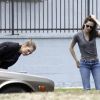 Kristen Stewart a provoqué un accident de voiture mineur, à Los Angeles. Juillet 2011