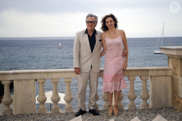 Harvey Keitel et sa femme l'actrice et productrice Daphne Kastner à Palma de Majorque le 24 juillet 2011