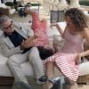 Harvey Keitel et sa femme l'actrice et productrice Daphne Kastner avec leur fils Roman à Palma de Majorque le 24 juillet 2011