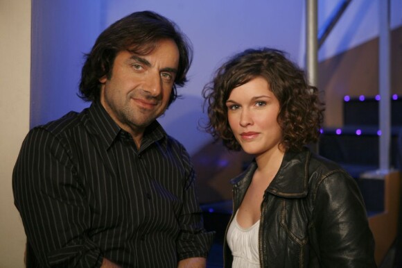 Gaëtane Abrial et André Manoukian en avril 2008.