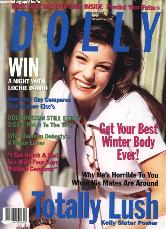 A peine 16 ans, et Liv Tyler réalise déjà plusieurs couvertures de magazines. Ici, pour Dolly, en juin 1993.