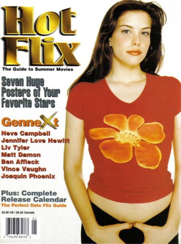 Liv Tyler, en couverture du magazine Hot Flix de janvier 1996.