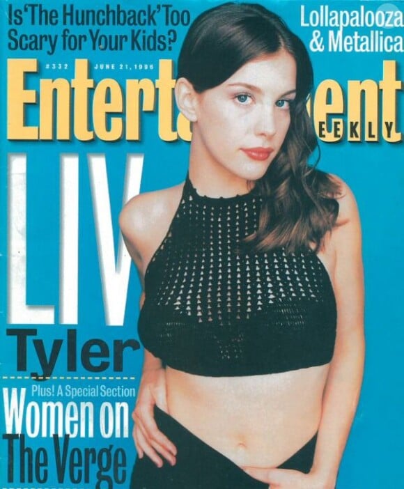 La déjà irrésistible Liv Tyler à 19 ans, en couverture de Entertainment Weekly du 21 juin 1996.