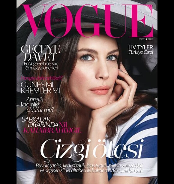 Liv Tyler, en couverture du Vogue Turkiye de mai 2011.
