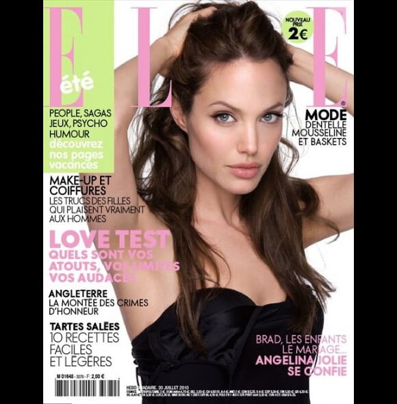 Photo : Angelina Jolie, en couverture du magazine Elle du 30