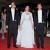 Charlotte Casiraghi et ses frères Andrea et Pierre, au mariage du prince Albert de Monaco, le 2 juillet 2011.
