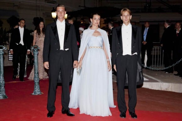 Charlotte Casiraghi et ses frères Andrea et Pierre, au mariage du prince Albert de Monaco, le 2 juillet 2011.