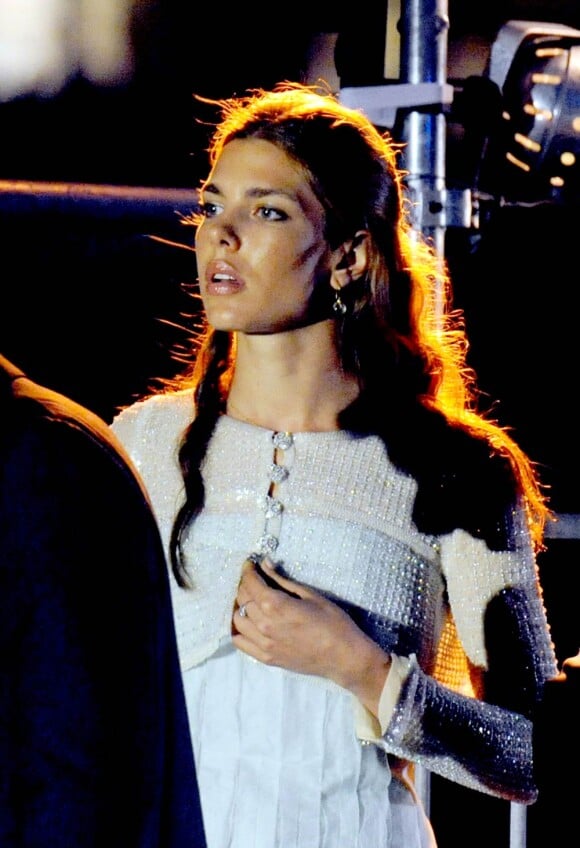Charlotte Casiraghi au concert de Jean-Michel Jarre, à Monaco, en juillet 2011.