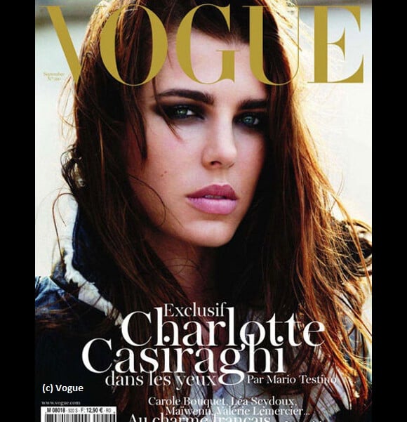 Charlotte Casiraghi en couverture de Vogue