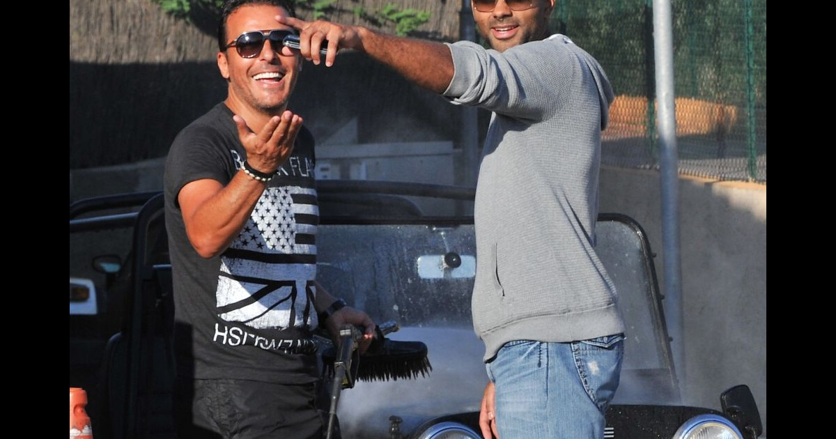Tony Parker : Ravi et sautillant quand il croise son ami Jean-Roch ...