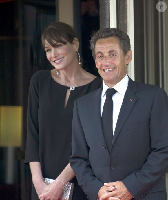 Carla Bruni et Nicolas Sarkozy à Deauville en mai 2011