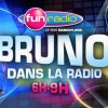 Bruno Guillon et ses équipes se déshabillent pour promouvoir l'émission Bruno dans la radio, qui arrive sur Fun Radio le lundi 22 août 2011.