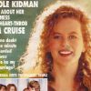 8 août 1992 : Nicole Kidman qui arborait une chevelure rousse et frisée en couverture de l'hebdomadaire britannique Hello! 