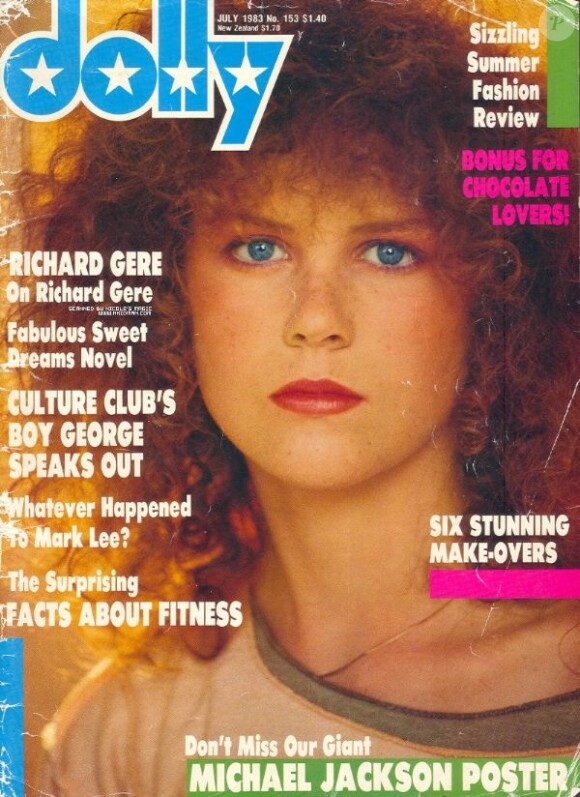 Voici la première couverture de magazine de Nicole Kidman, pour le néo-zélandais Dolly. Juillet 83.