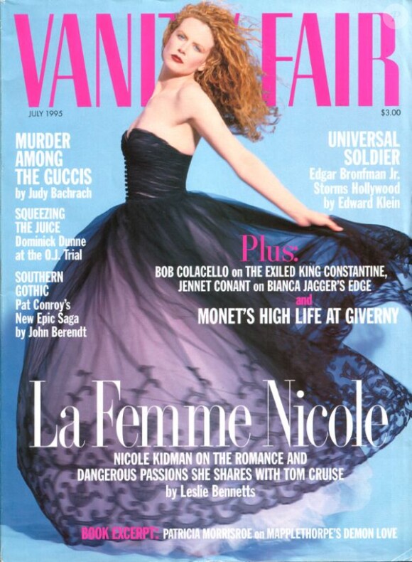 L'actrice Nicole Kidman en couverture du Vanity Fair de juillet 1995.