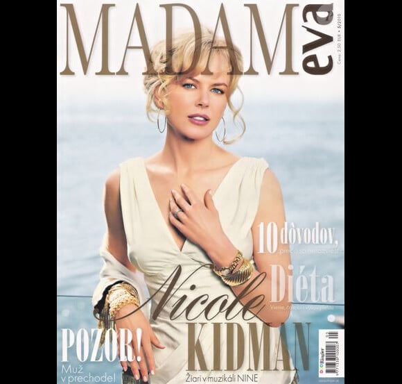 C'est une gracieuse Nicole Kidman qui couvrait le magazine slovaque Madam Eva pour son numéro de mai 2010.
