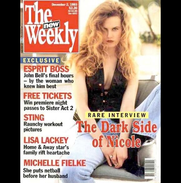 Décembre 1993 : Nicole Kidman posait en couverture de l'hebdomadaire australien The New Weekly.