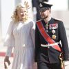 5 juin 2008, lors de la visite officielle du couple présidentiel vietnamien.
25 août 2001- 25 août 2011 : le prince héritier Haakon de Norvège et la princesse Mette-Marit doivent célébrer leurs noces d'étain : 10 années d'un mariage et d'un amour parfaitement sereins, après des débuts controversés...