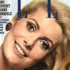 L'icône Catherine Deneuve posait en couverture du magazine Elle du 15 décembre 1966.