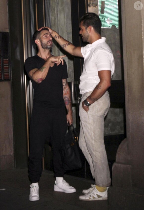 Marc Jacobs et Lorenzo Martone à New York le 25 août 2011