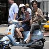 Anna Faris et Sacha Baron Cohen sur le tournage du Dictateur à New York, juillet 2011