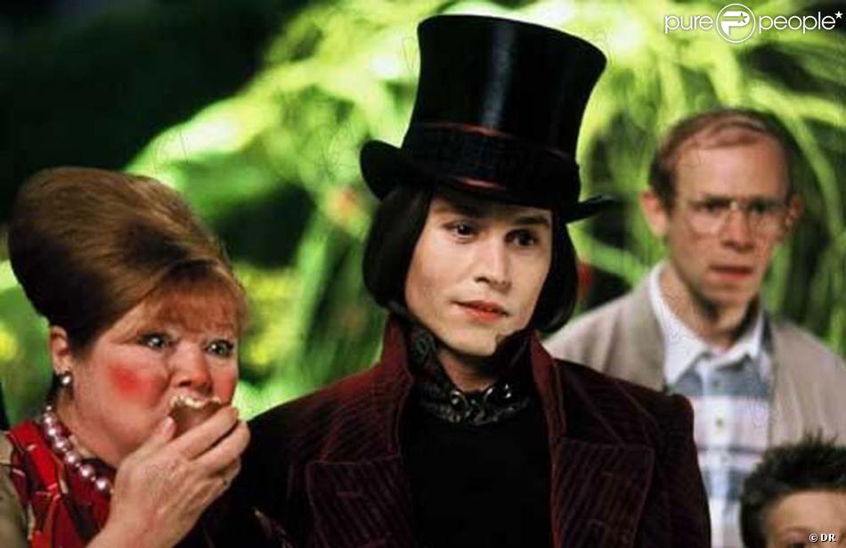 Johnny Depp dans  Charlie et la chocolaterie  de Tim Burton, 2005.