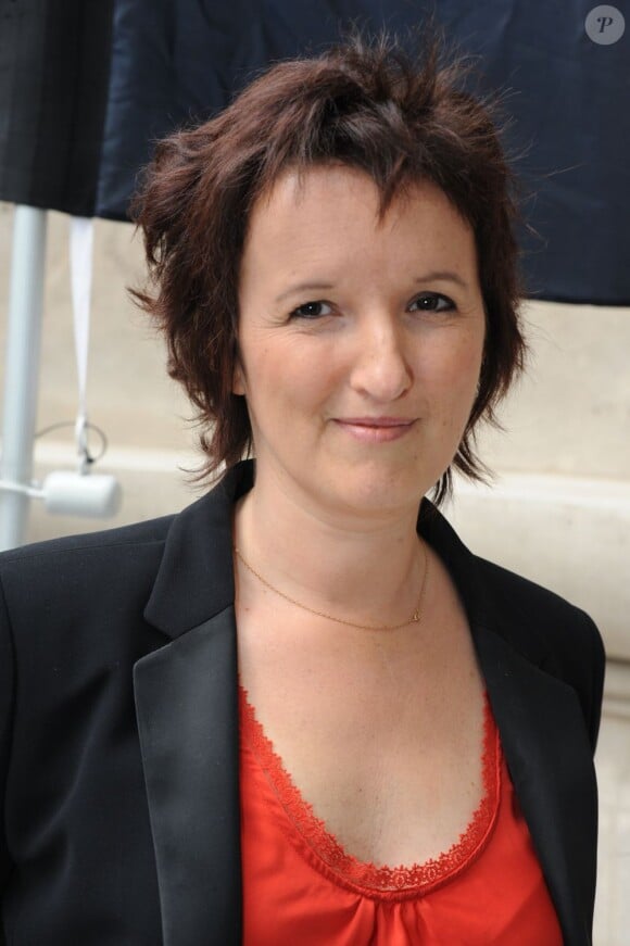 Anne Roumanoff à la conférence de presse de rentrée d'Europe 1, au mini Palais à Paris, le 29 août 2011