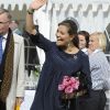 La princesse Victoria, enceinte, et le prince Daniel de Suède étaient en visite à Göteborg le 31 août 2011 pour une journée placée sous le signe de la santé pour tous.