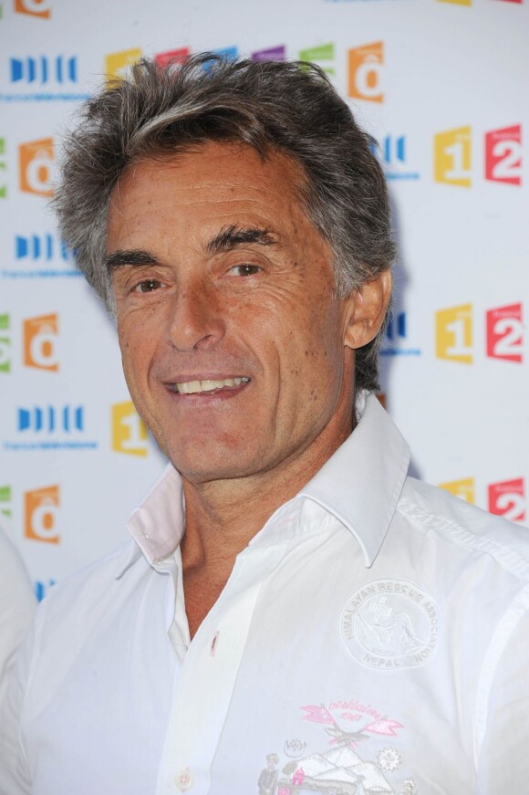 Gérard Holtz lors de la conférence de presse annuelle de France Télévisions à Paris le 31 août 2011