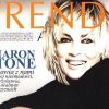 Sharon Stone, en couv' du magazine polonais Trendy. Juin 2011.