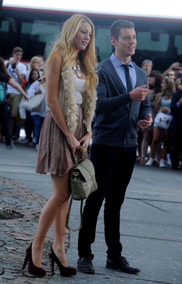 Blake Lively sur le tournage de Gossip Girl à New York le 1er septembre 2011