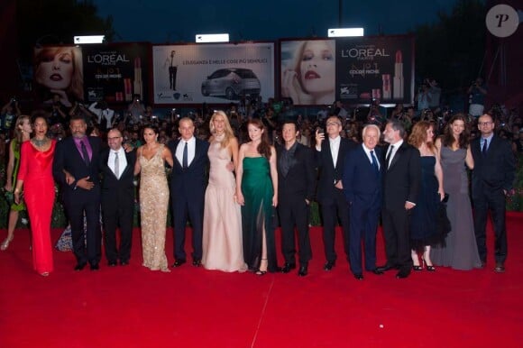 L'équipe du film Contagion, à Venise, le 3 septembre 2011.