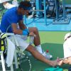 Outre la chaleur étouffante, Rafael Nadal a du faire appel au kiné pour soigner un pied endolori durant son match de l'US Open qui l'opposait à David Nalbandian.