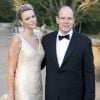 Albert de Monaco et son épouse Charlene Wittstock lors des 50 ans du Variety Club, en Angleterre. 4 septembre 2011