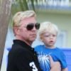 Boris Becker avait réuni toute sa famille pour célébrer les 12 ans de son fils Elias à Miami le 4 septembre 2011 qu'il a eu avec son ex-femme Barbara Fulton, également présente.